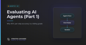 Evaluating AI Agents: Why 95% Per-Step Accuracy Is a Failing Grade (Part 1 of 2)